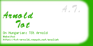 arnold tot business card
