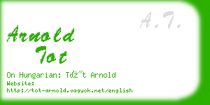 arnold tot business card